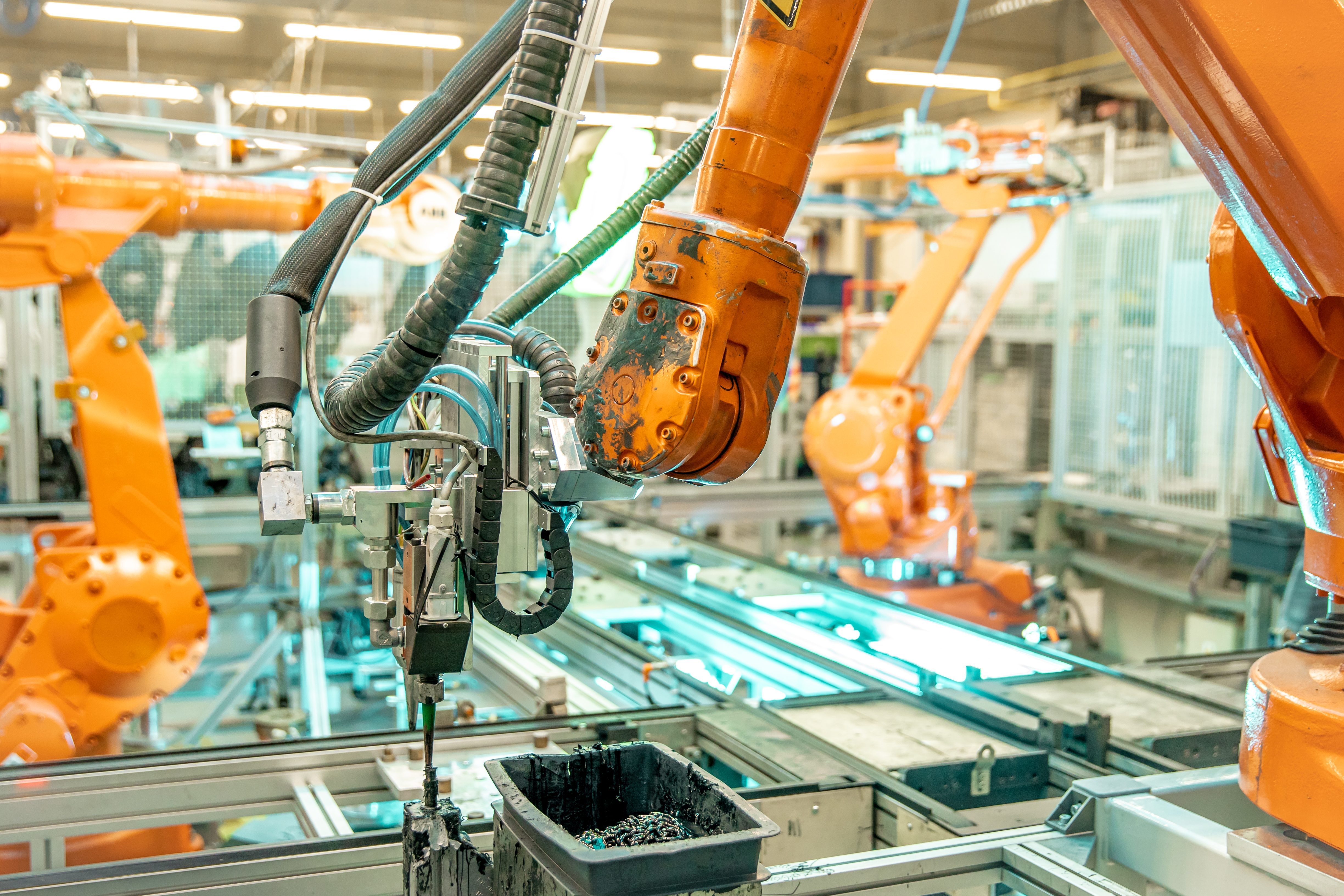 Robotic systems running in a smart factory